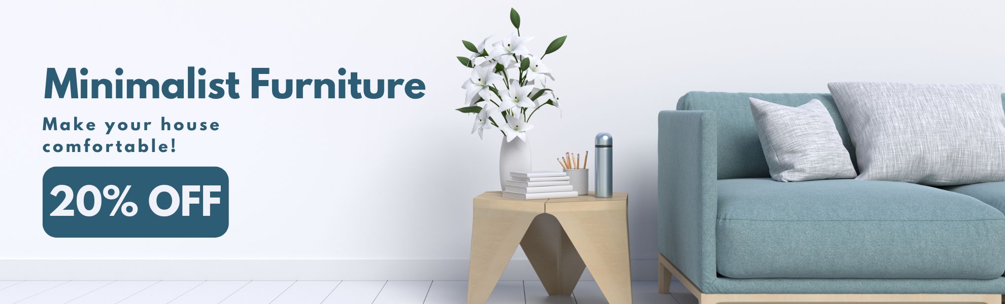 White and Gray Modern Minimalist Furniture Banner Landscape (1980 x 600 px)
