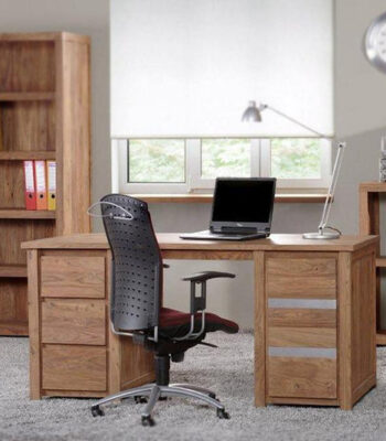 Silver Solid Sheesham Wood Office Desk