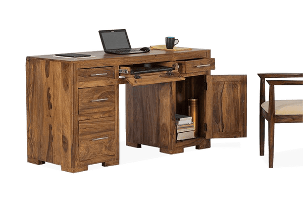 Solid Wood Cube Office Desk