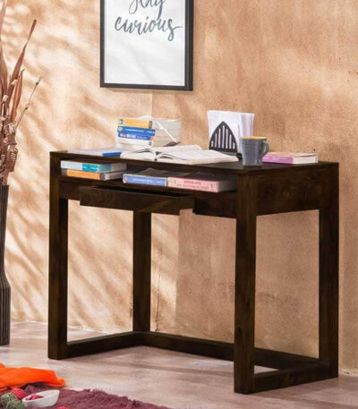 Solid Wood Cubex Writing / Study Table Walnut