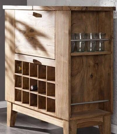 Solid Wood Durban Bar Stone