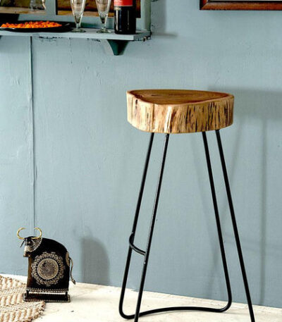 Solid Wood INDIANA Bar Stool / Bar Chair