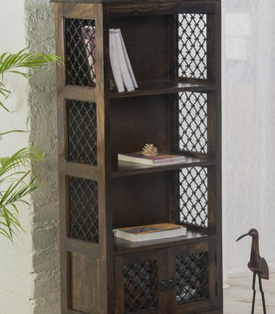 Solid Wood Jail Bookcase