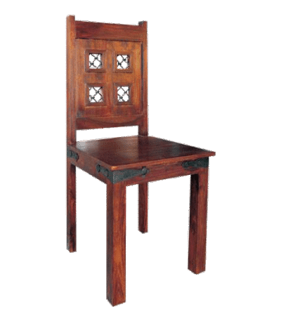 Solid Wood Jali Block Chair