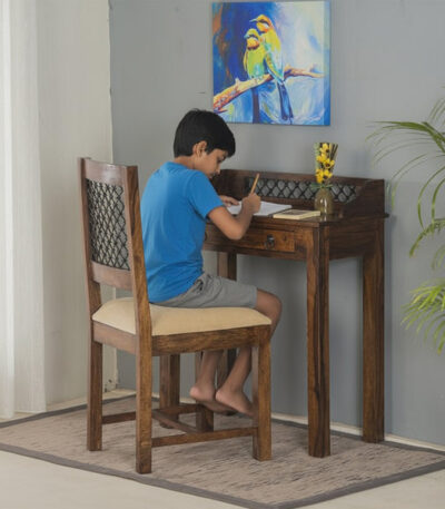 Solid Wood Jali Kids Writing / Study Table