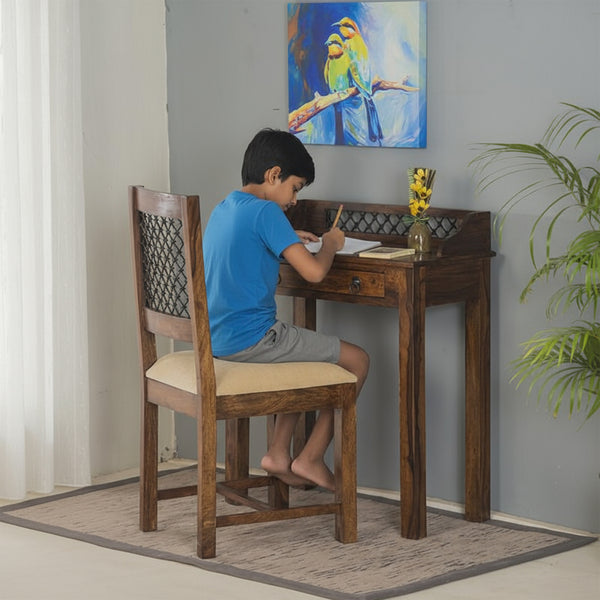 Solid Wood Jali Kids Writing / Study Table