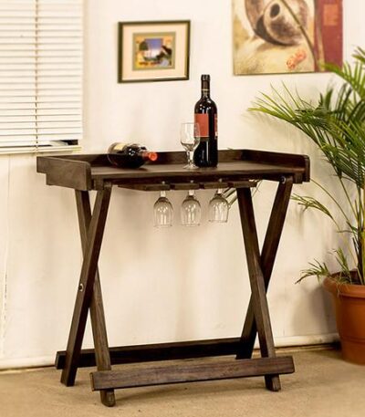Solid Wood Kuber Bar Trolley / Table