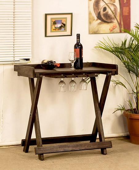 Solid Wood Kuber Bar Trolley / Table