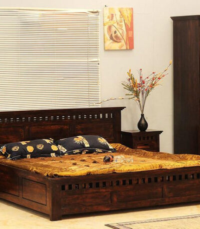 Solid Wood Kuber Bed