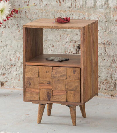 Solid Wood Million Bedside Table with Drawer