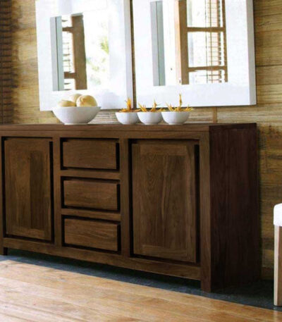 Solid Wood Voted Sideboard Grand Walnut