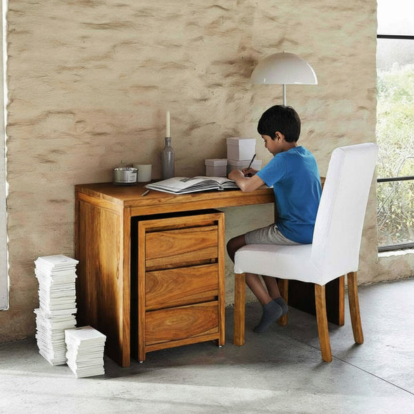 Solid Wood Voted Wood Writing / Office Desk Honey