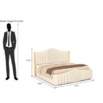 Crafts Modern Upholstered King Size Bed - Image 3
