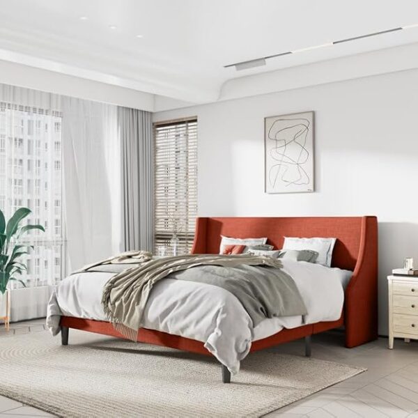 Upholstered King Size Bed