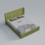 Wooden Modern Upholstered Queen Size Bed - Image 3