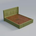 Wooden Modern Upholstered Queen Size Bed - Image 2