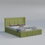 Wooden Modern Upholstered Queen Size Bed - Image 6
