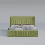 Wooden Modern Upholstered Queen Size Bed - Image 7