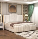 Crafts Modern Upholstered King Size Bed