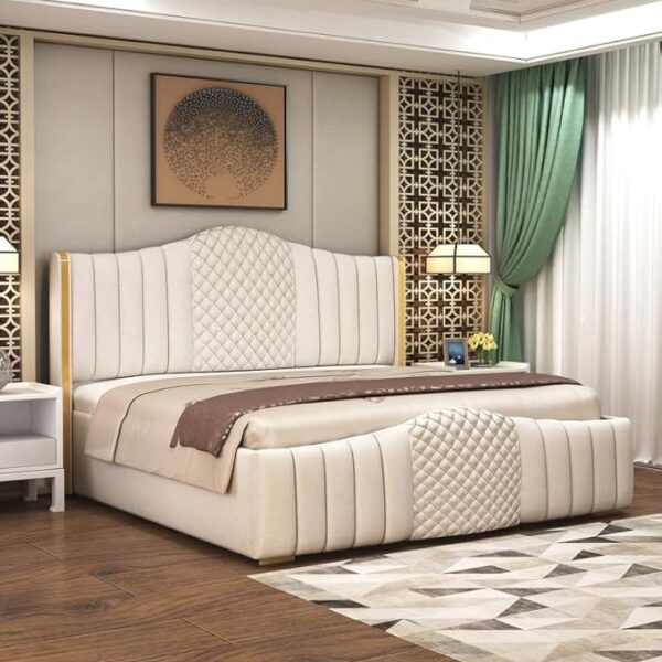 Crafts Modern Upholstered King Size Bed
