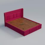 Wooden Modern Upholstered King Size Bed - Image 2