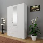 VIKI Wardrobe | Wooden Almirah for Clothes, - Image 4