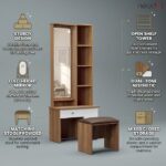 NEUDOT Petra Wooden Dressing Table - Image 5
