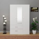 VIKI Wardrobe | Wooden Almirah for Clothes, - Image 7